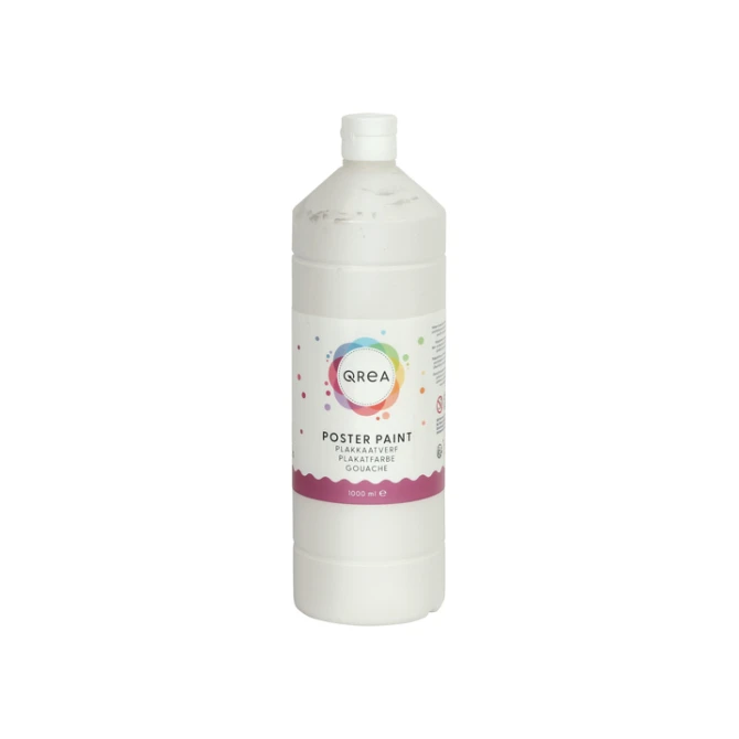 Plakkaatverf Qrea wit 1000ml