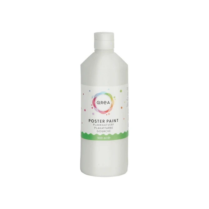 Plakkaatverf Qrea wit 500ml