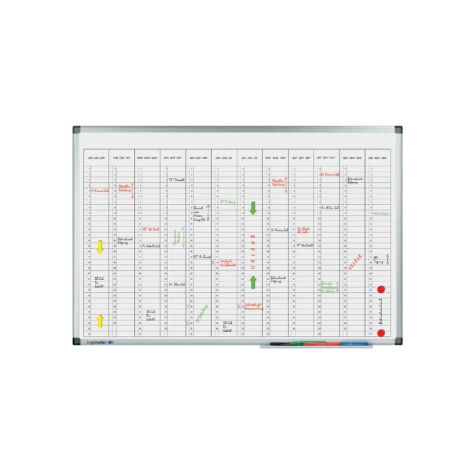 Planbord Legamaster premium jaarplanner verticaal 60x90cm