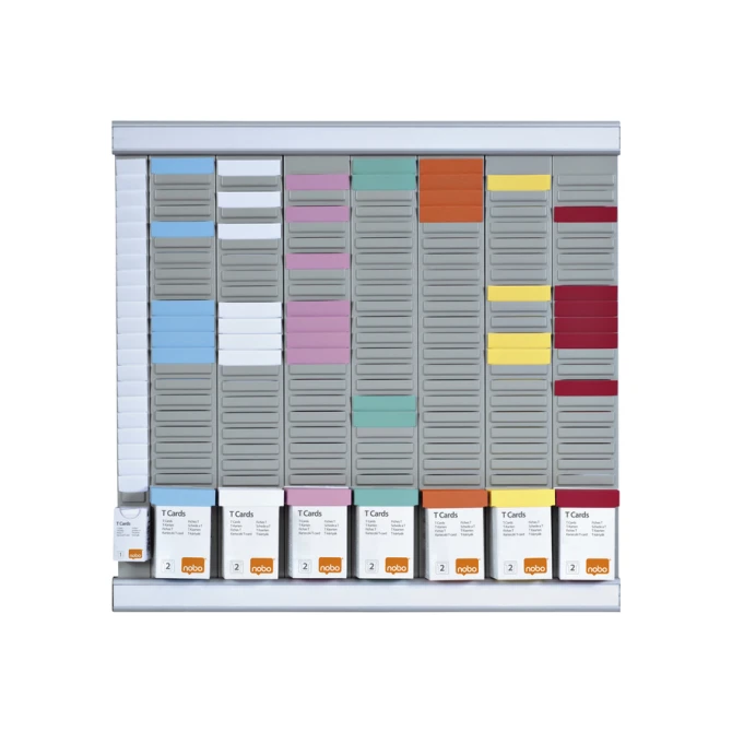 Planbord Nobo kantoorplanning T-kaart nr.2 met 24 sleuven
