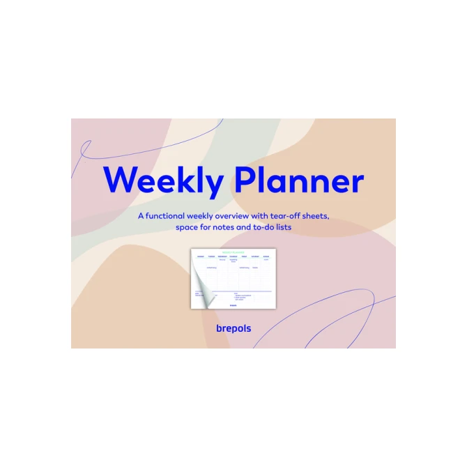 Planner Brepols Weekly A4 7dagen/1pagina horizontaal assorti