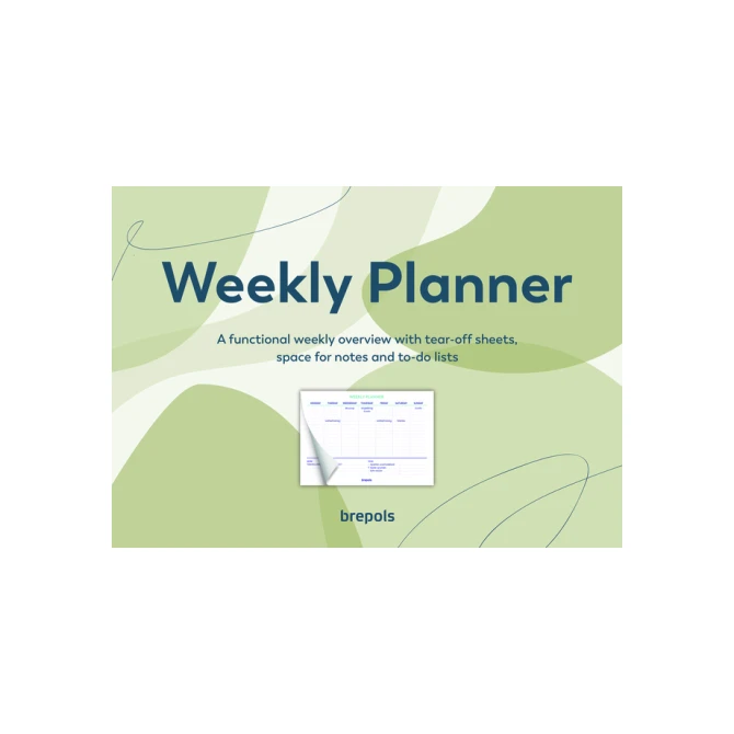 Planner Brepols Weekly A4 7dagen/1pagina horizontaal assorti