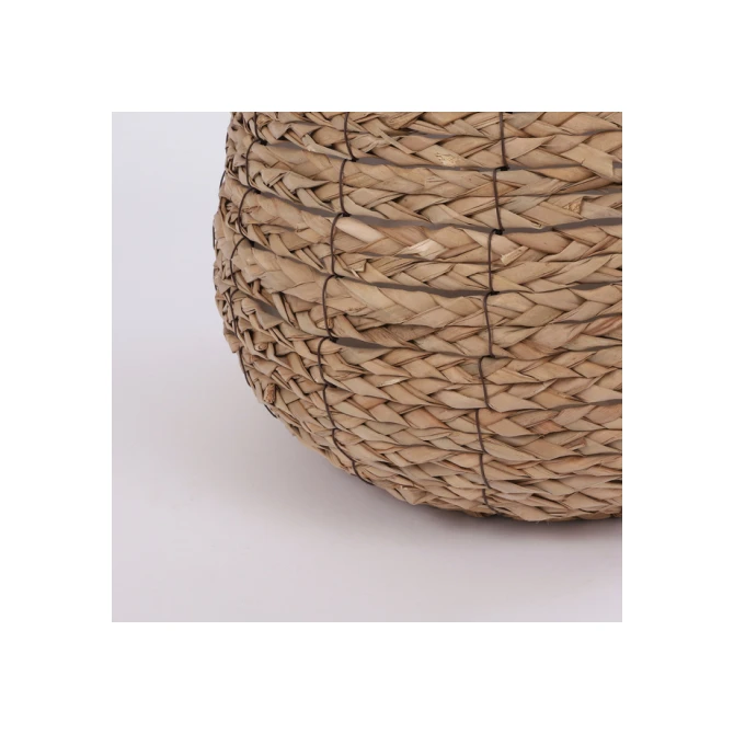 Plantenmand Mica Avalon zeegras rond 26x26cm lichtbruin