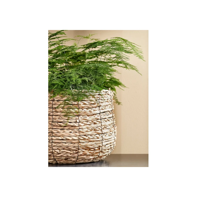 Plantenmand Mica Avalon zeegras rond 31x30cm lichtbruin