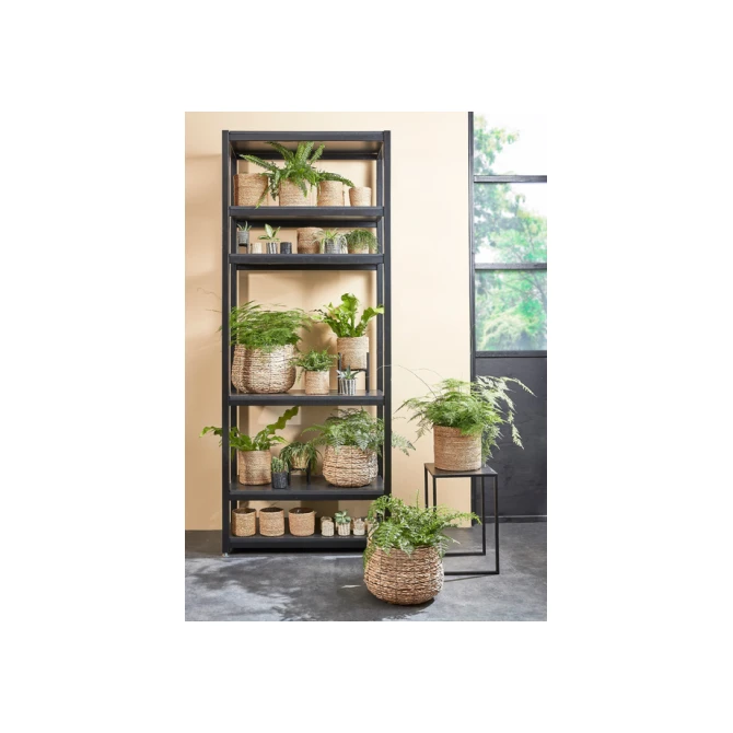 Plantenmand Mica Avalon zeegras rond 31x30cm lichtbruin