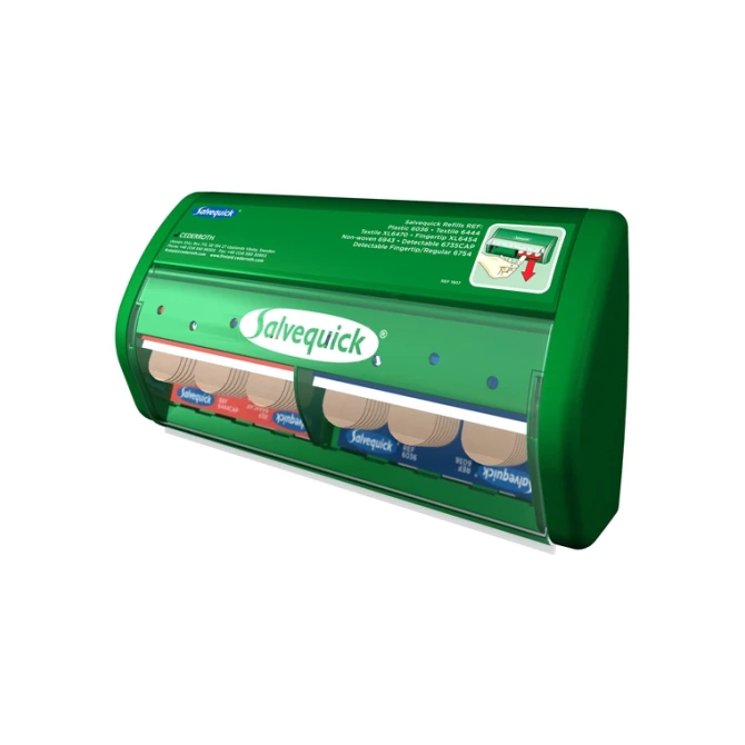 Pleisterdispenser Salvequick met inhoud