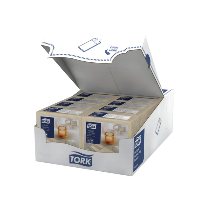 Pochette Tork Linstyle Premium 1-laags 390x390mm crème 509601