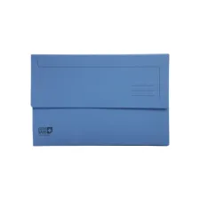 Pocketmap Exacompta Clean'Safe A4 400gr blauw 5 stuks