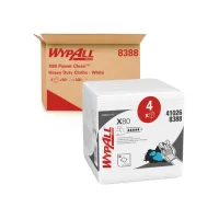 Poetsdoek WypAll X80 PowerClean 305x317mm 4x50vel wit 8388