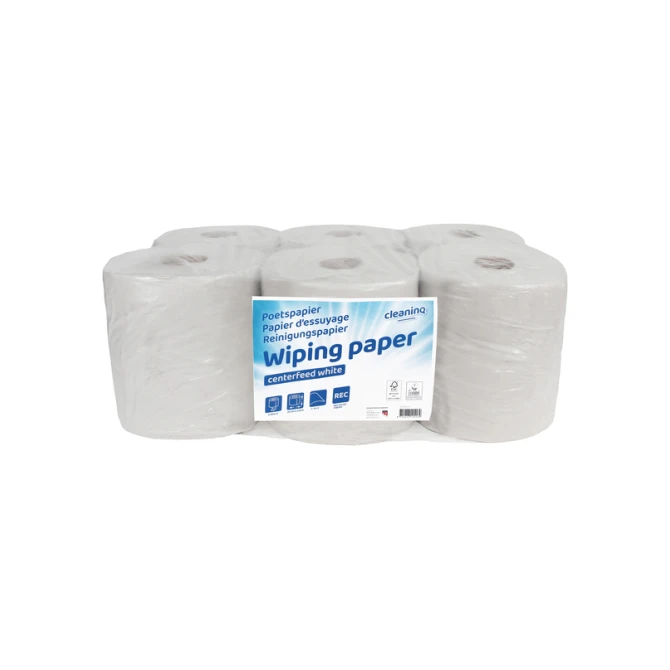 Poetspapier Cleaninq medium 1-laags 270m wit