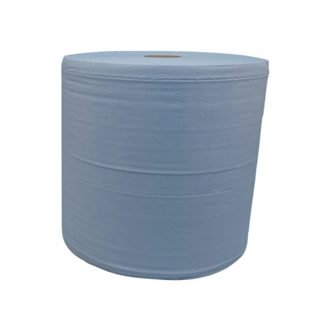 Poetspapier Katrin Industrial extra groot 3-laags 1000 vel blauw 464262