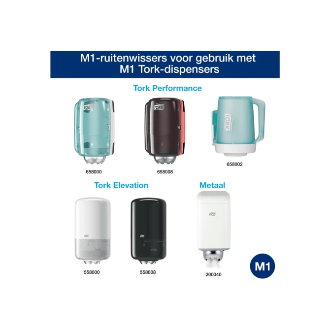 Poetspapier Tork M1 Advanced 1-laags 120m wit 100130