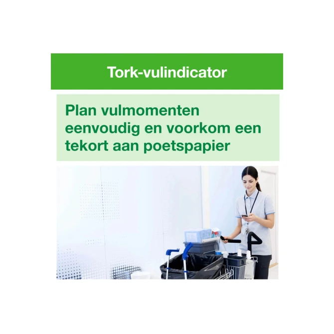 Poetspapier Tork M1 Advanced 1-laags 120m wit 100130