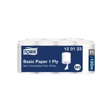 Poetspapier Tork M1 Basic Universal 1-laags 120m wit 120123