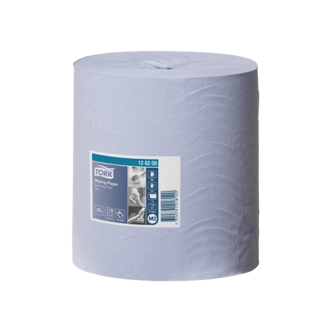Poetspapier Tork M2 Advanced 1-laags 320m blauw 128208