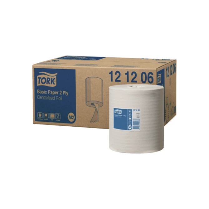 Poetspapier Tork M2 Basic Universal 2-laags 160m wit 121206