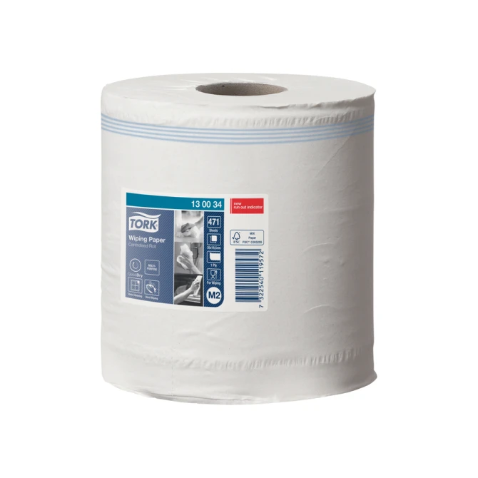 Poetspapier Tork M2 Premium 1-laags 165m wit 130034