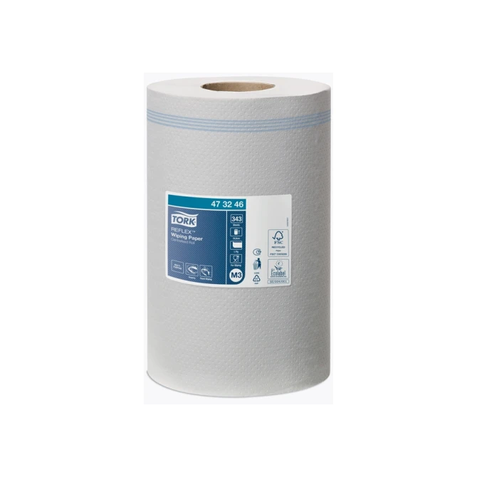 Poetspapier Tork M3 Reflex Advanced 1-laags 343 vel wit 473246