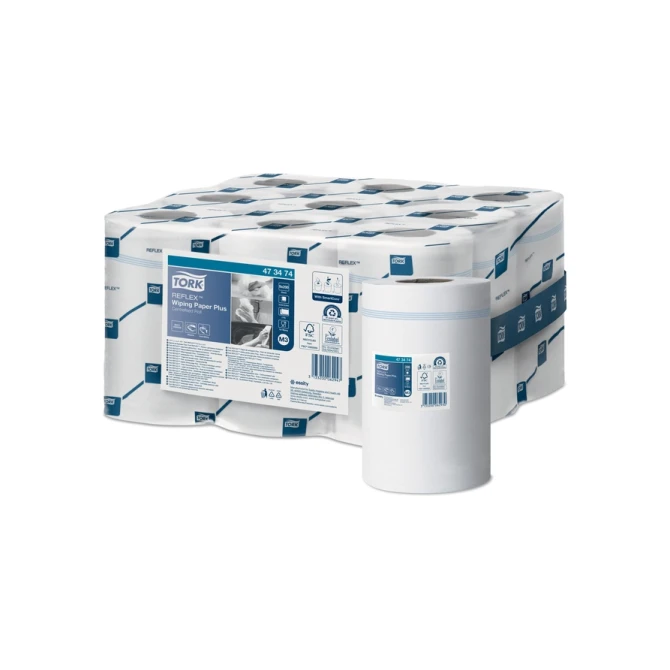 Poetspapier Tork M3 Reflex Plus Advanced 2-laags 200 vel wit 473474