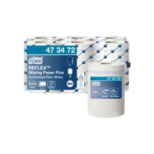 Poetspapier Tork M4 Reflex Plus Advanced 2-laags 450 vel wit 473472 Poetspapier Tork M4 Reflex Plus Advanced 2-laags 450 vel wit 473472