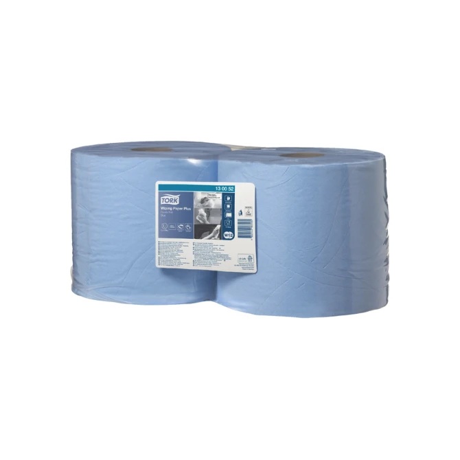 Poetspapier Tork W2 Plus Premium 2-laags 750 vel blauw 130052