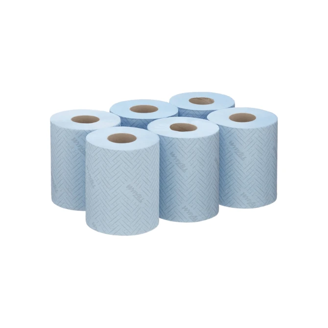 Poetspapier WypAll L10 1-laags 280 vel blauw 6220