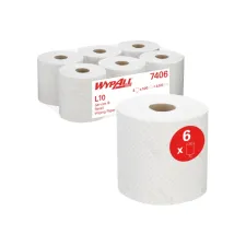 Poetspapier WypAll L10 1-laags 500 vel wit 7406