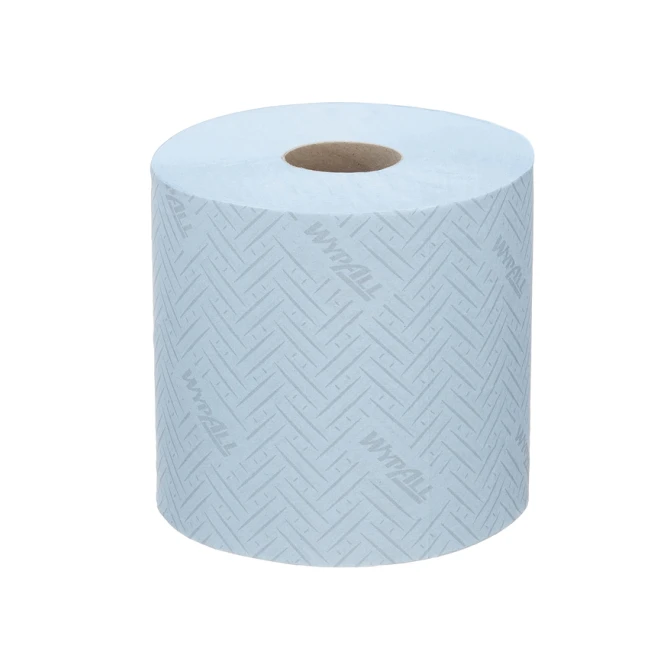 Poetspapier WypAll L10 1-laags 800 vel blauw 7255