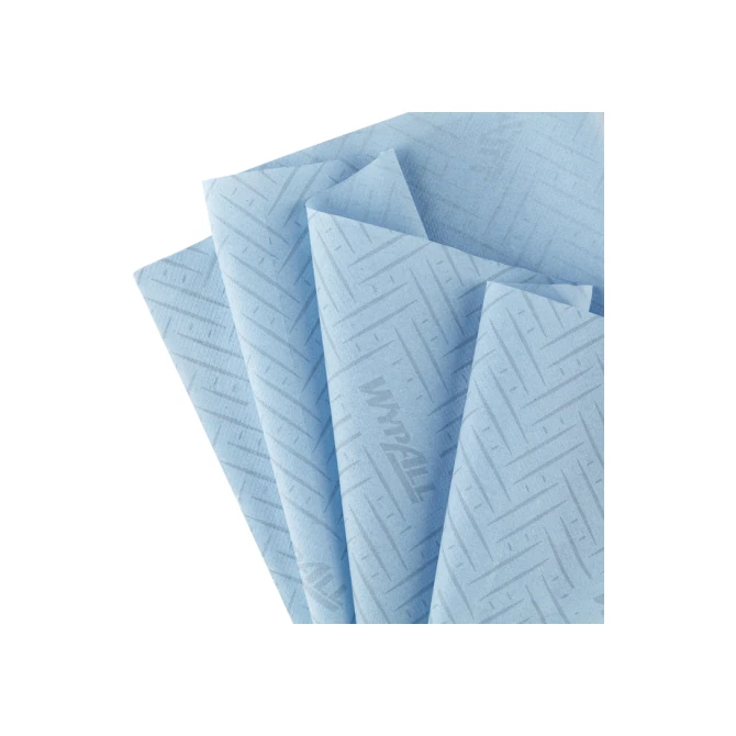 Poetspapier WypAll L10 1-laags 800 vel blauw 7255