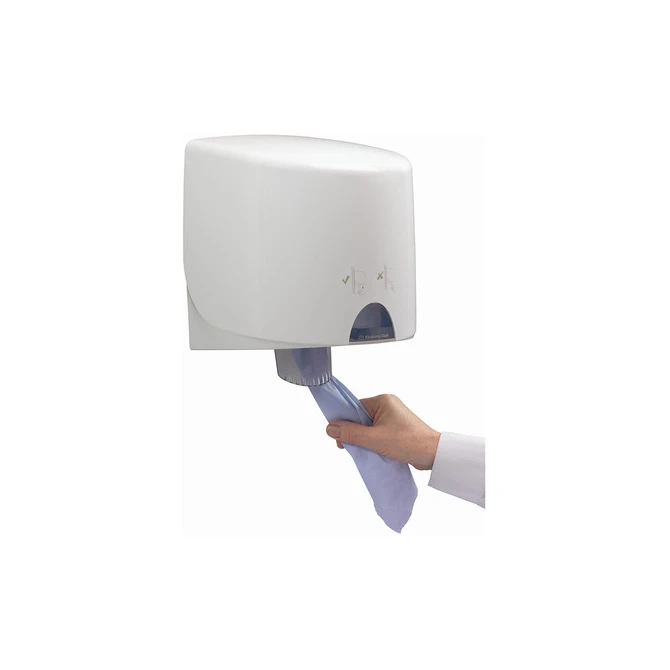 Poetspapier WypAll L10 1-laags 800 vel blauw 7255