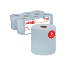 Poetspapier WypAll L20 2-laags 336 vel blauw 7302