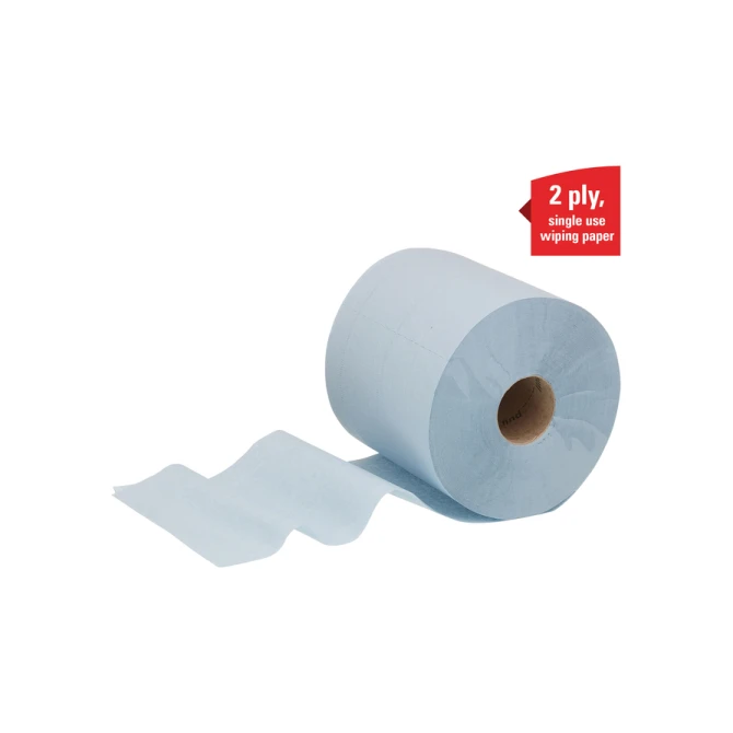 Poetspapier WypAll L20 2-laags 336 vel blauw 7302