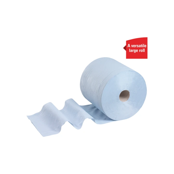Poetspapier WypAll L20 2-laags 500 vel blauw 7300