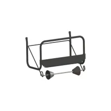 Poetspapierdispenser Euro Products M1 muurstandaard zwart 438304