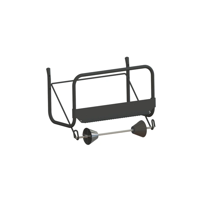 Poetspapierdispenser Euro Products M1 muurstandaard zwart 438304