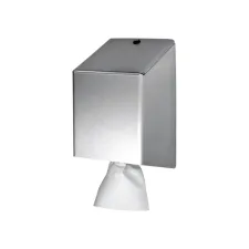 Poetspapierdispenser Euro Products universeel medium zilver 438990