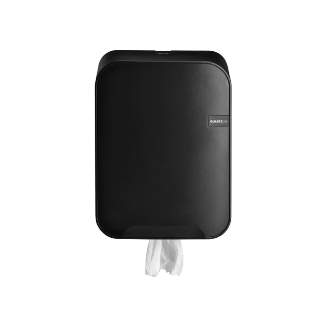 Poetspapierdispenser Quartzline Q16 medium zwart 441154