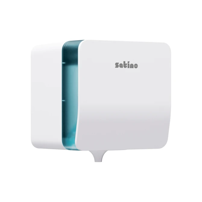 Poetspapierdispenser Satino CF1 Hyginity Plus medium wit 333416