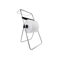 Poetspapierdispenser Satino CR1 vloerstandaard zilver 332370