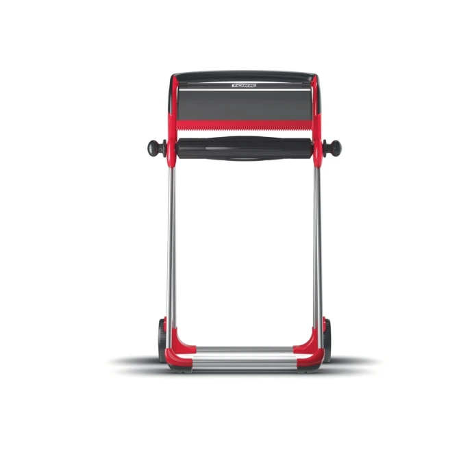 Poetspapierdispenser Tork W1 Performance vloerstandaard rood 652008