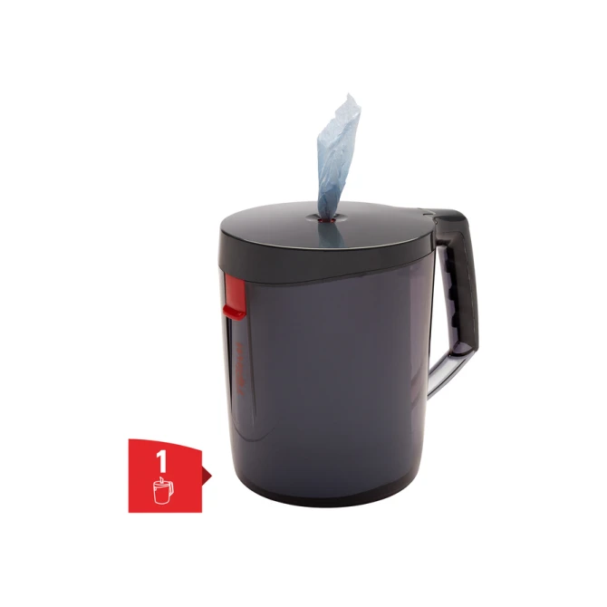 Poetspapierdispenser WypAll L10 Reach draagbare dispenser zwart 6221