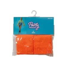 Polsband neon oranje (2st)
