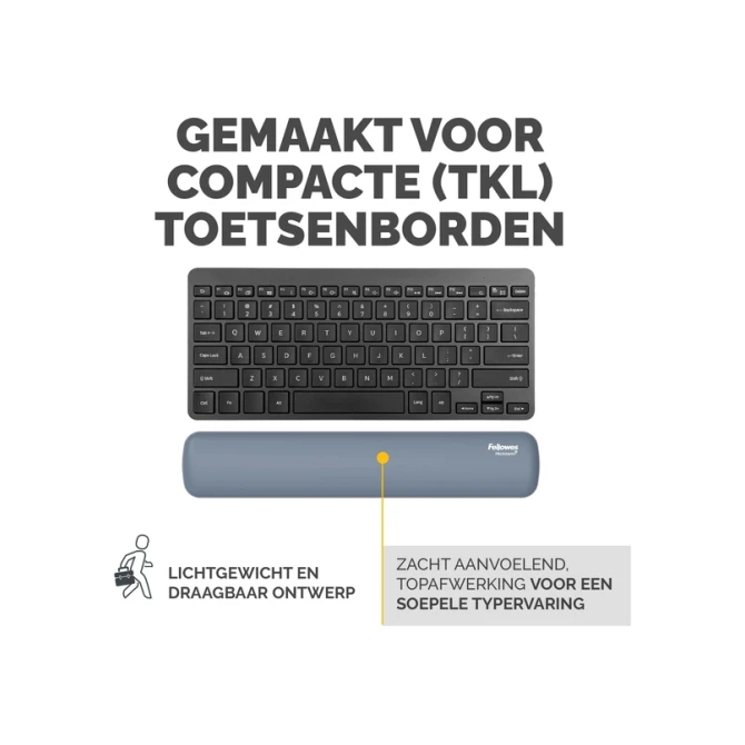 Polssteun Fellowes Breyta compact blauw
