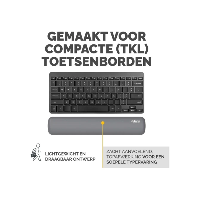 Polssteun Fellowes Breyta compact grijs