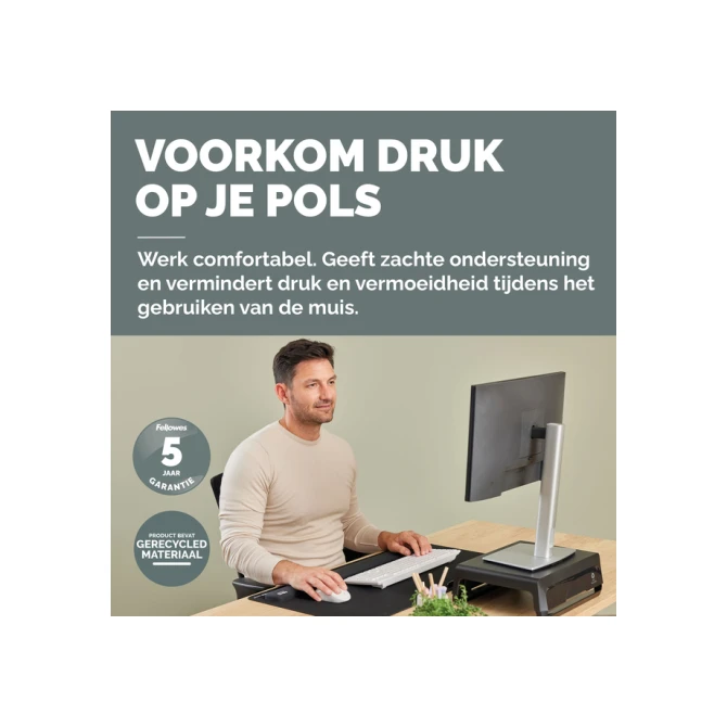 Polssteun Fellowes Breyta palm zwart
