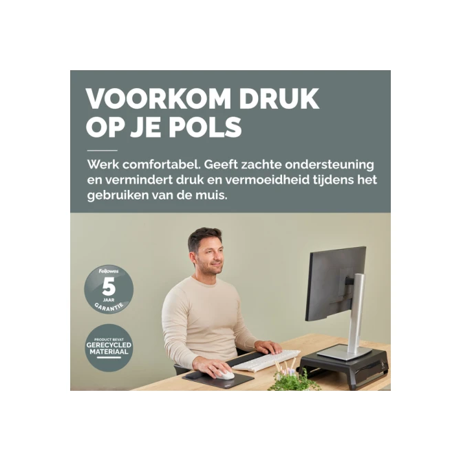 Polssteun Fellowes Breyta zwart
