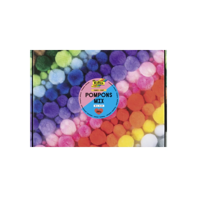 Pompons Folia 200 gram assorti