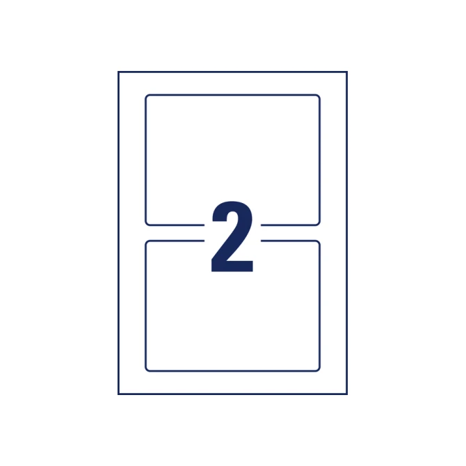 Positioneeretiket Avery Zweckform 8002 160x120mm bedrukt 10 etiketten