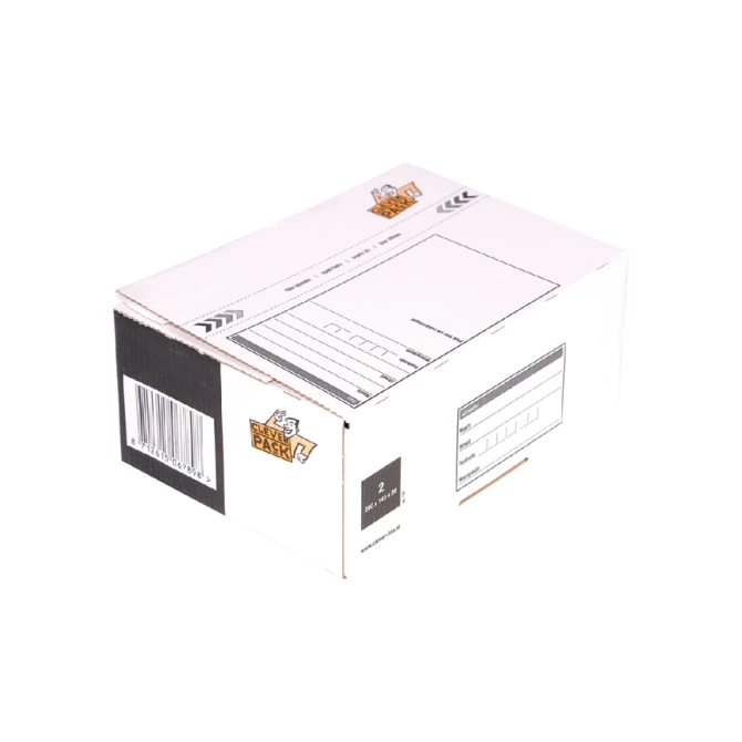 Postpakketbox 2 CleverPack 200x140x80mm wit pak à 25 stuks