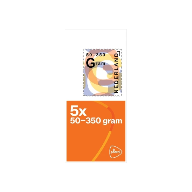 Postzegel Nederland 50-350 gram 5 per vel